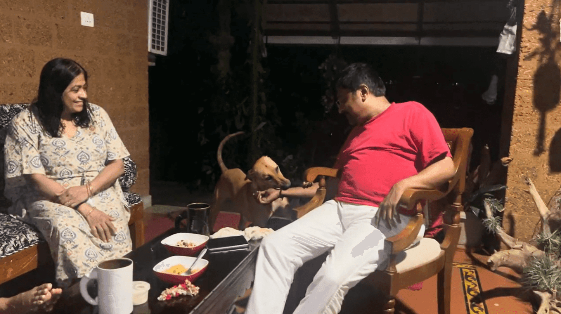 Shared joy at the farm